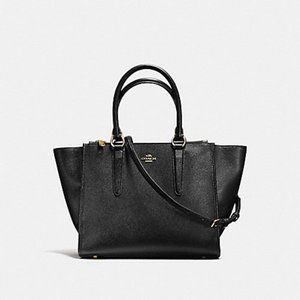 Coach Crosby Carryall in Cross-grain Leather, Black